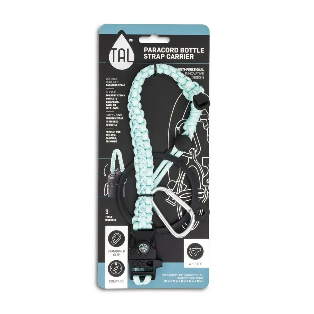 TAL Paracord Strap (Mint) for Water Bottle Compass/Whistle on Strap NO CARABINER